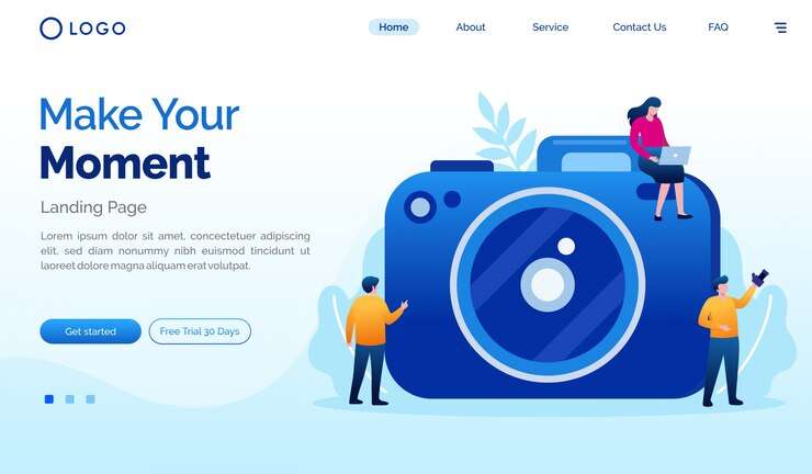 make-your-moment-landing-page-website-flat-template_128772-443